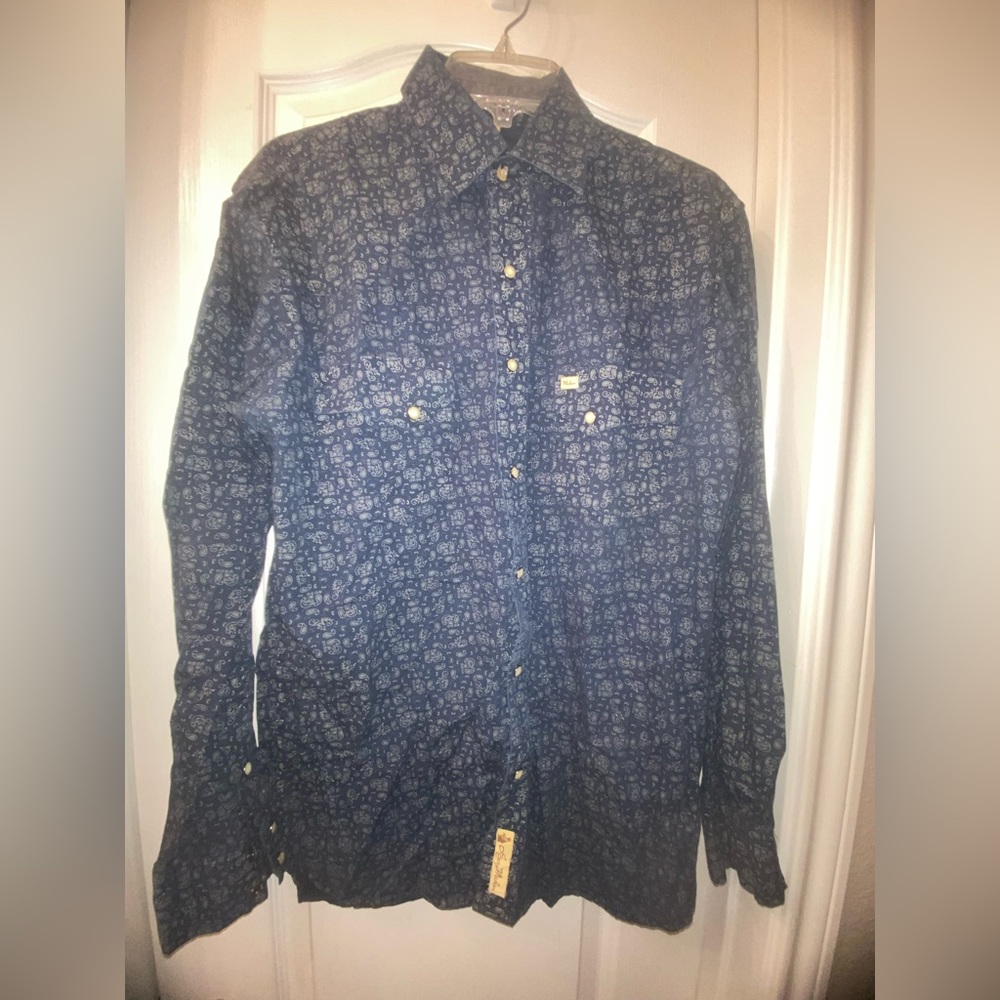 Larry Mahan long-sleeve snap front shirt